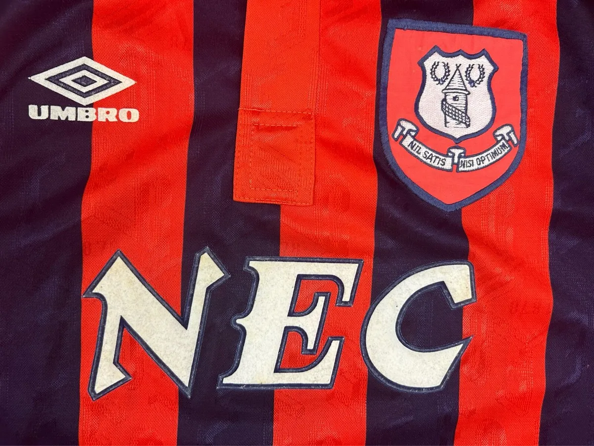Genuine Vintage 1992 Umbro Everton Liverpool Shirt - Image 3
