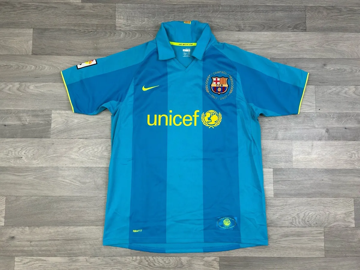 Vintage 2007 Nike Barcelona Camp Nou Away Jersey - Image 1