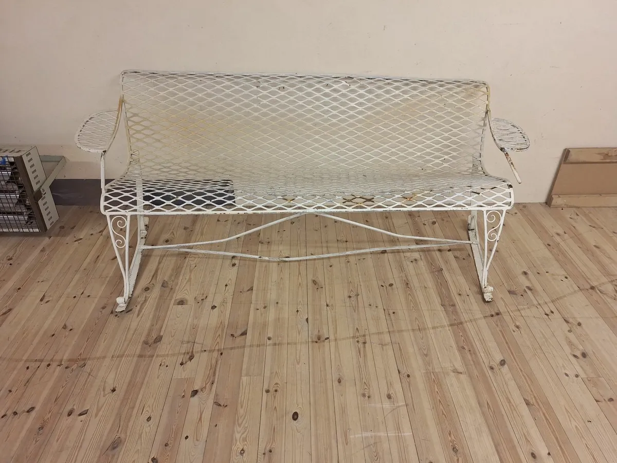 Wrought iron bench - Image 1
