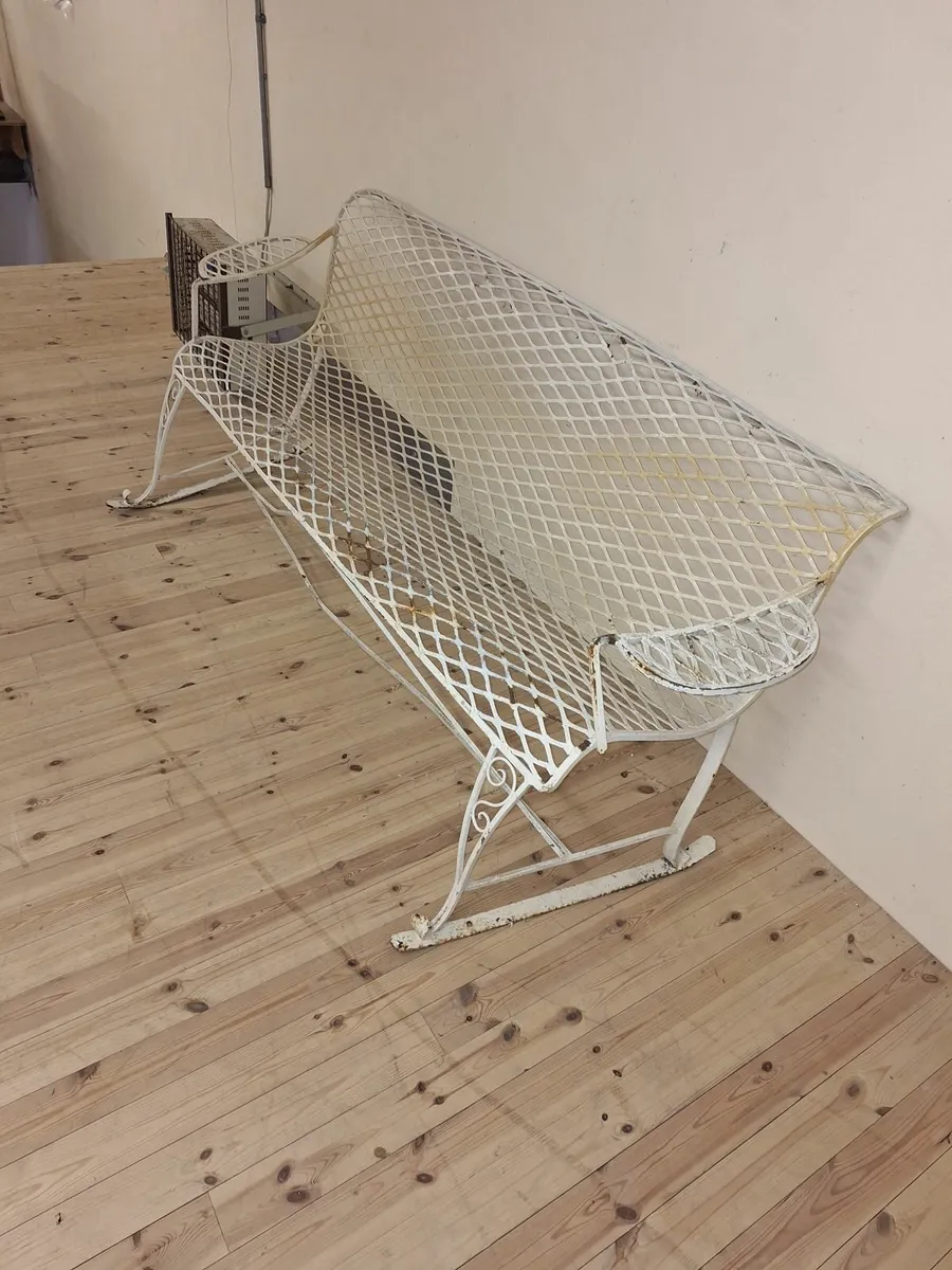 Wrought iron bench - Image 2