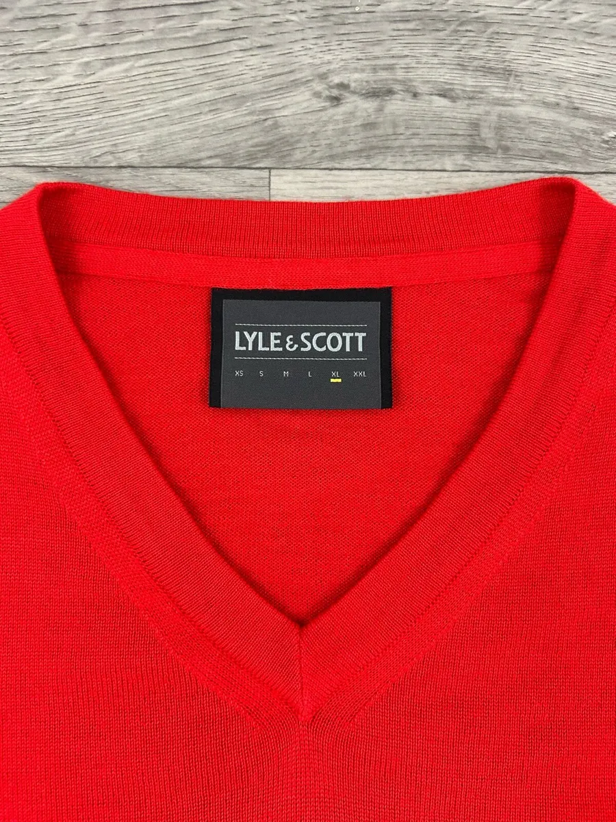 Lyle & Scott Merino Wool Blend Golf Jumper Mens XL - Image 4