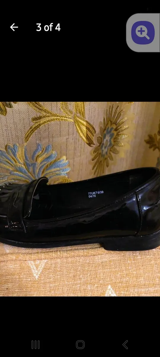 Shoes - Black patent flats. - Image 4