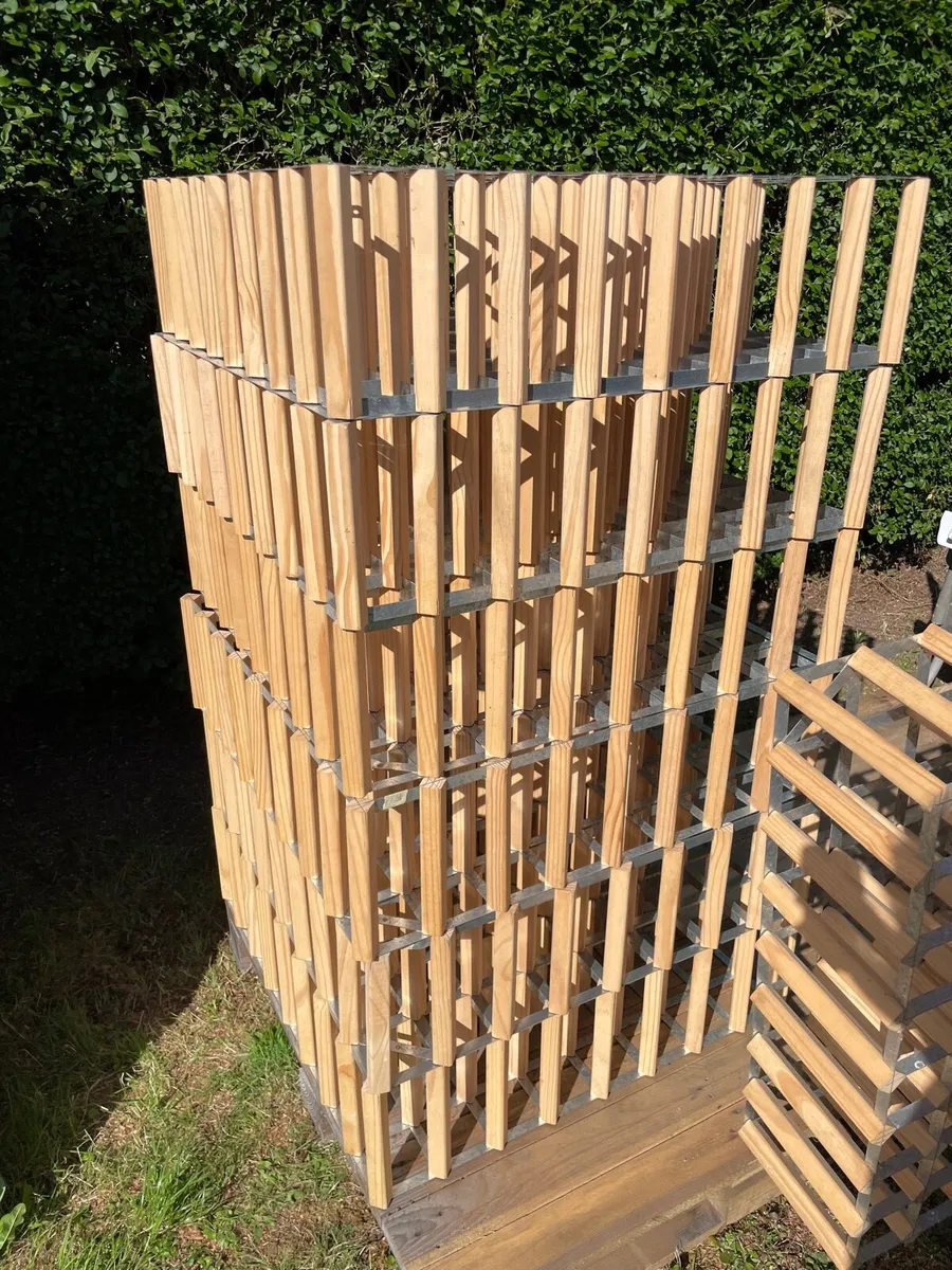 Large wooden &metal wine racks x7 - Image 3