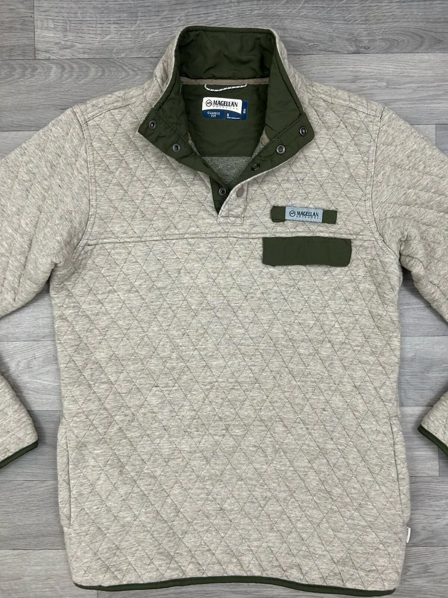 Magellan Outdoors Quilted Half Button Jumper - Image 2