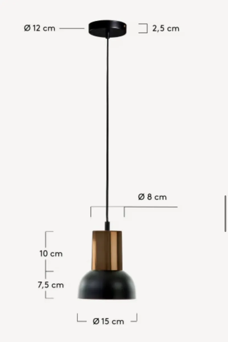 Kave Amina Ceiling Light x2 and Bulbs - Image 3