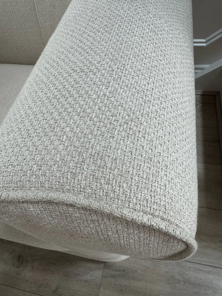 Cream Beige 1.5 Seater Armchair - Image 2