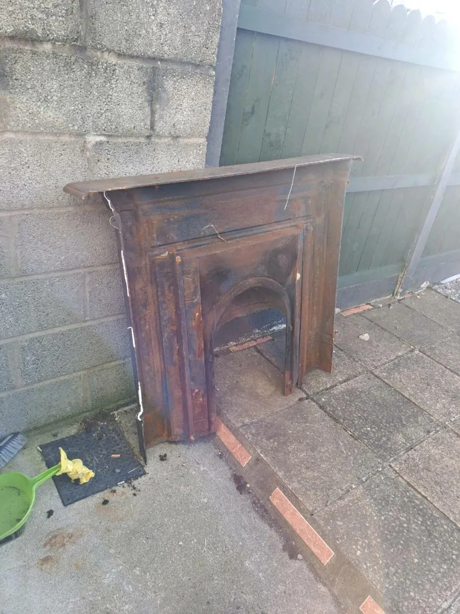 Cast iron fireplace