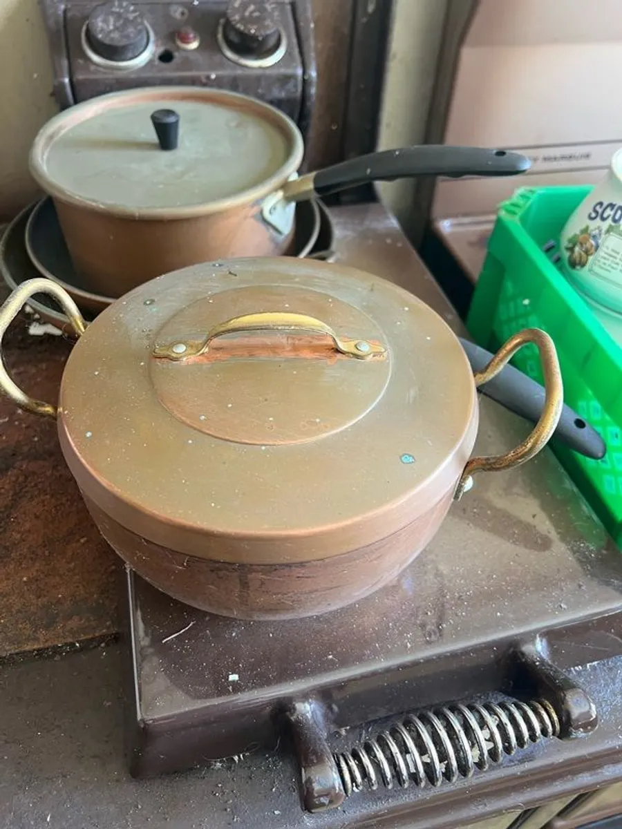 copper pots x 3 - Image 3