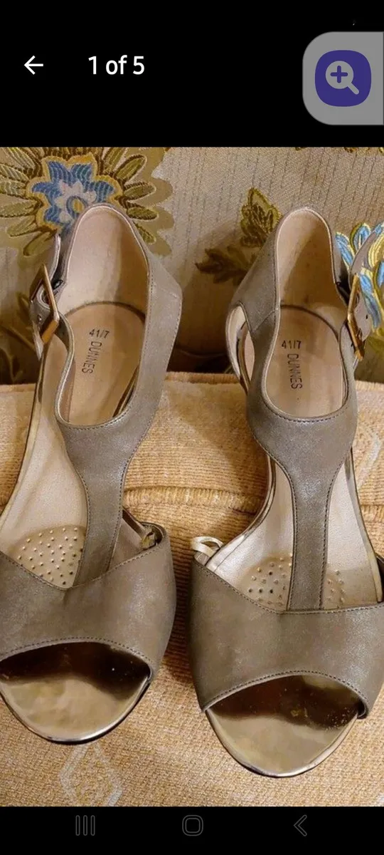 Nude sandals. Really dressy. - Image 1