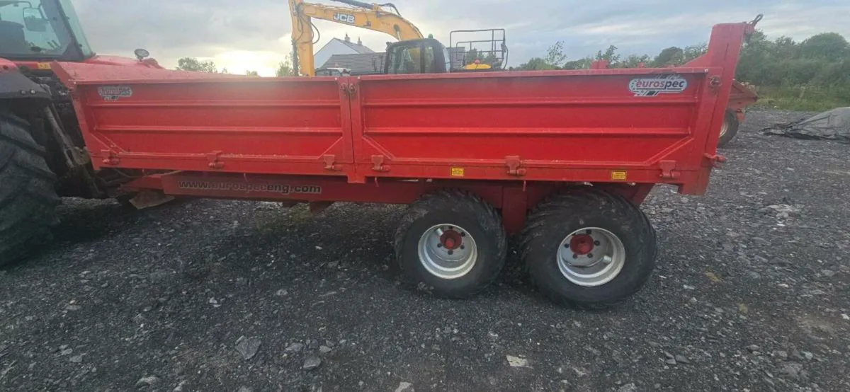 14 tonne eurospec dropside tipping trailer - Image 3