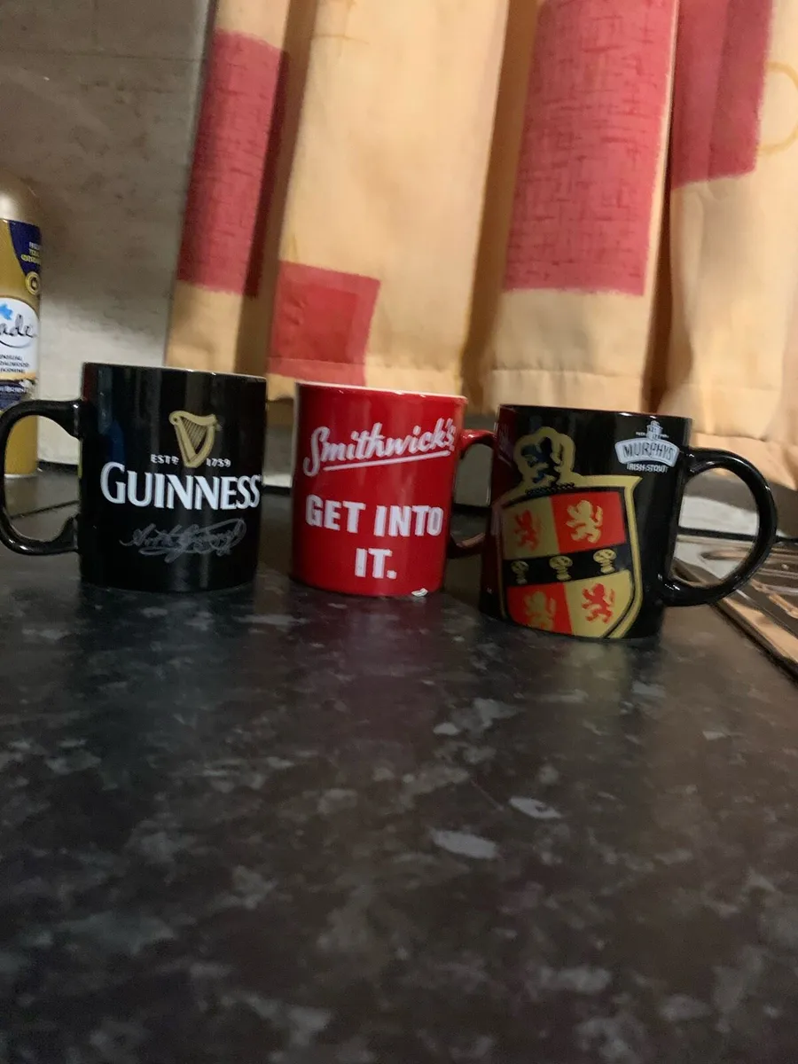 Collector’s Guinness, Murphys & Smithwicks Mugs