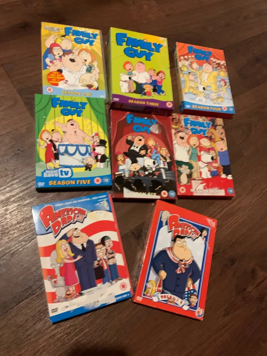 6 seasons box sets of Family Guy & 2 American Dad - Image 1