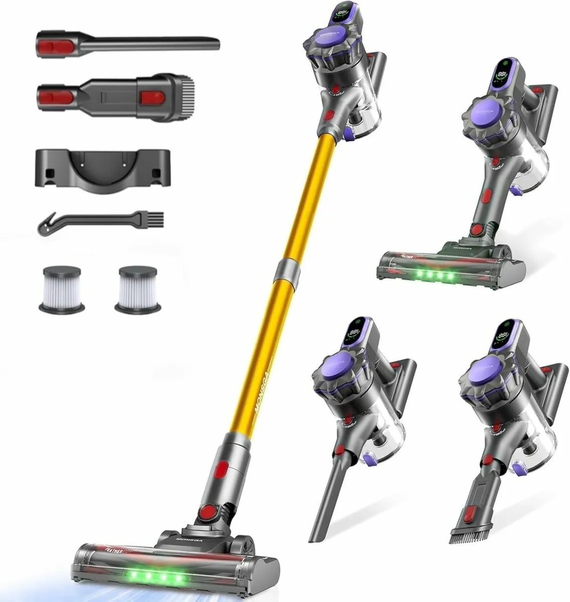 Cordless Vacuum Cleaner 45KPa/550W/50Mins - Image 1