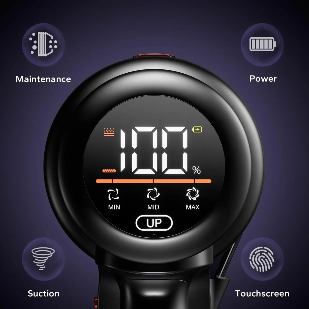 Cordless Vacuum Cleaner 550W OLED Smart Touch - Image 3