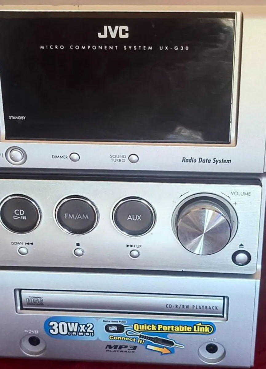 Mp3, CD, AUX, Radio JVC Hi-Fi System  Speakers - Image 3