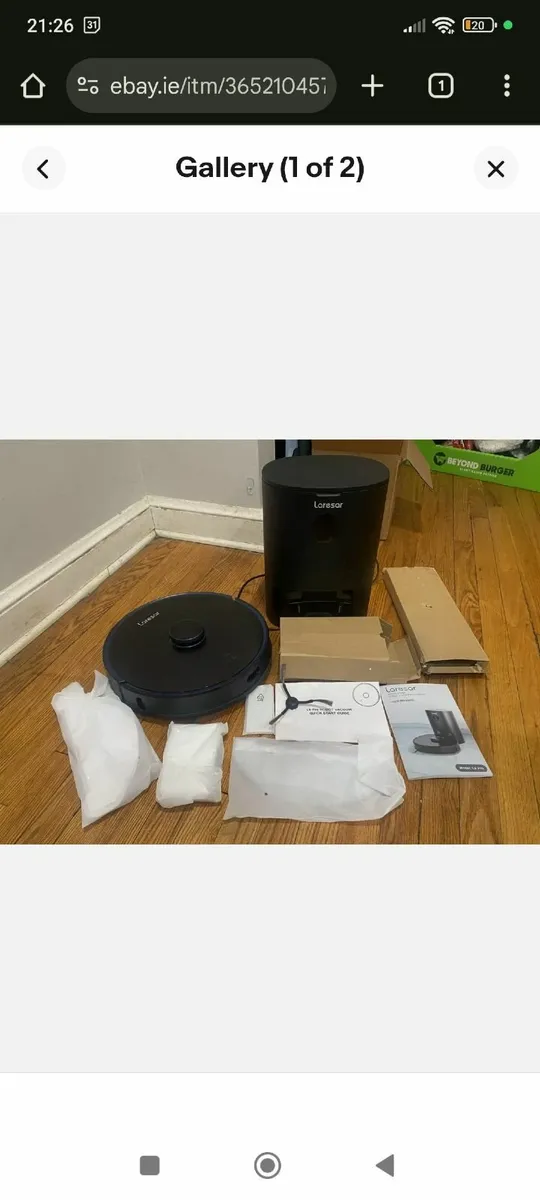 Robovac and mop  Laresar L6 Nex Robot Vacuum - Image 1