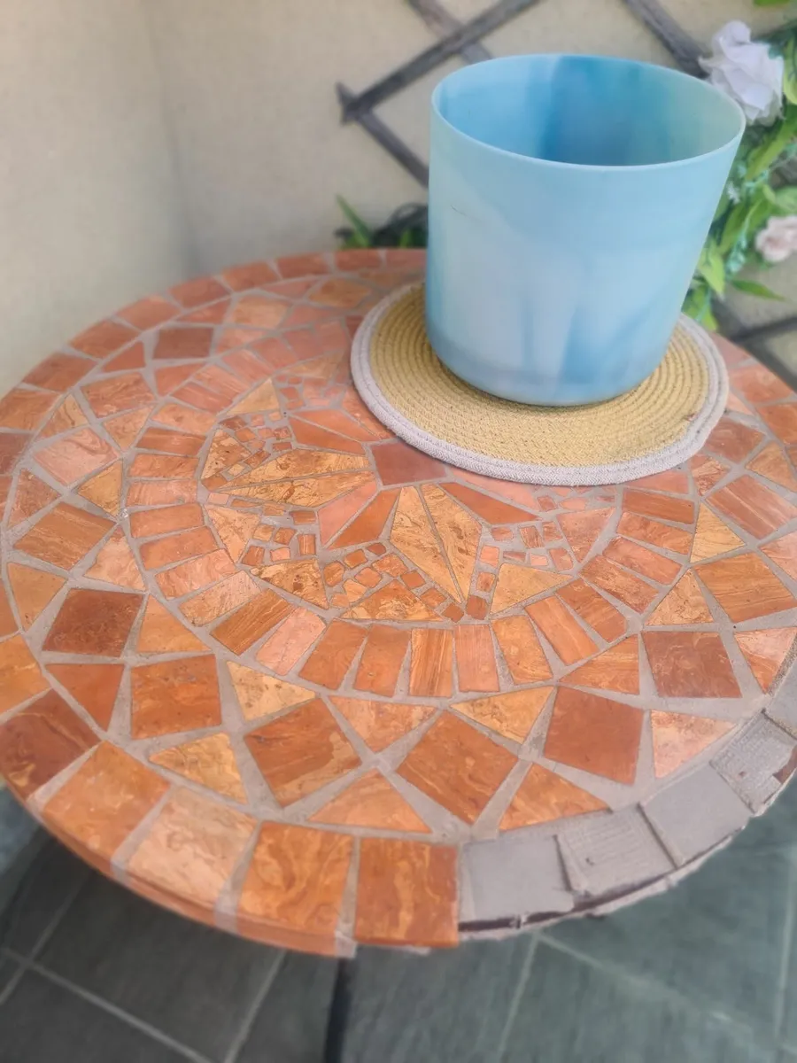 Balcony ceramic tiled table - Image 2