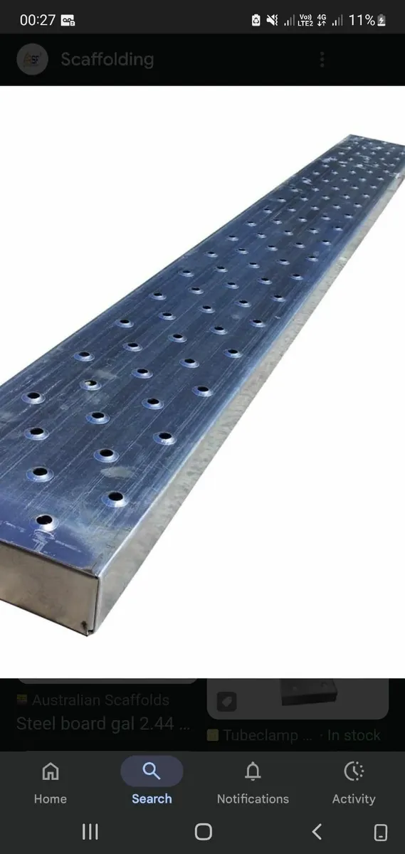 steel scaffolding  boards