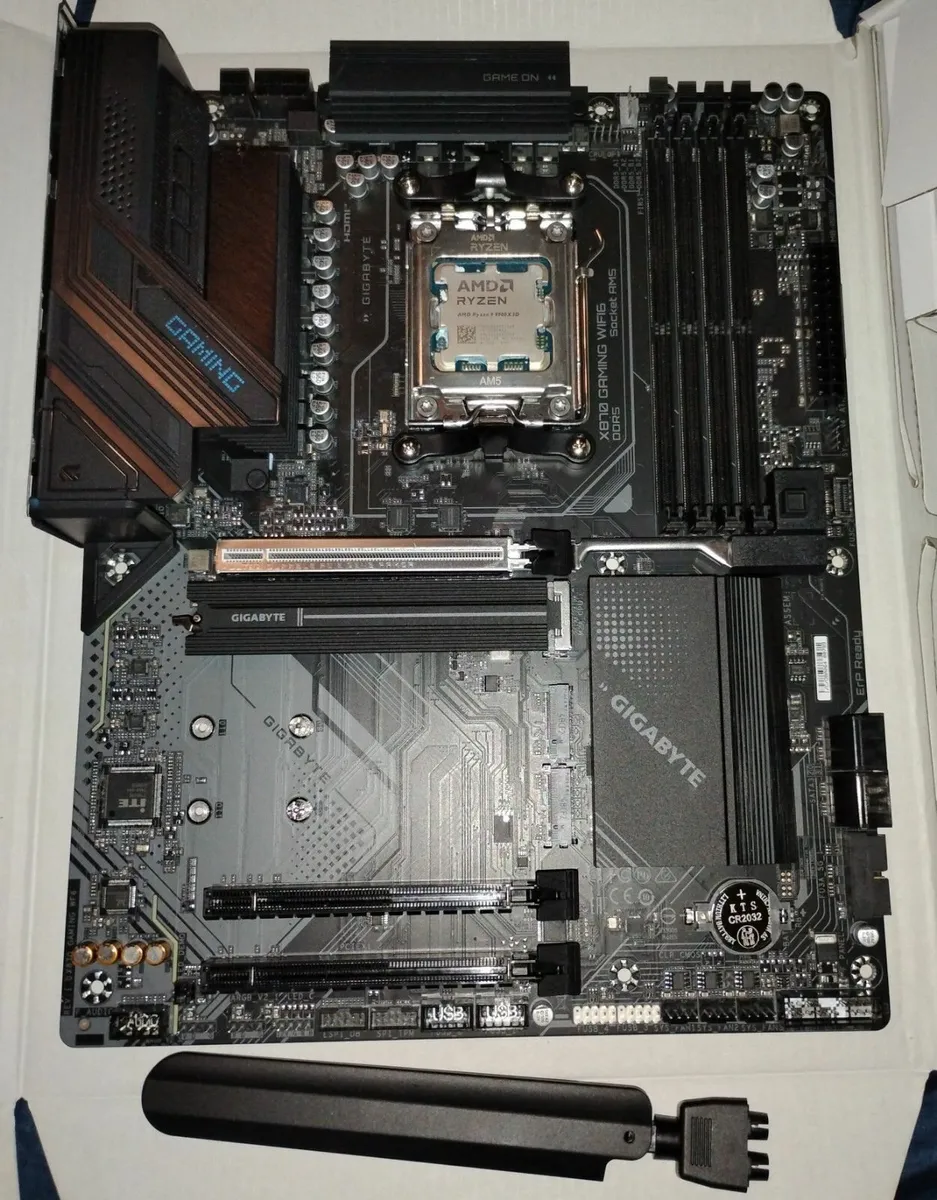 9900x3d 12 Core/24 Thread CPU And Gigabyte X870 Wi