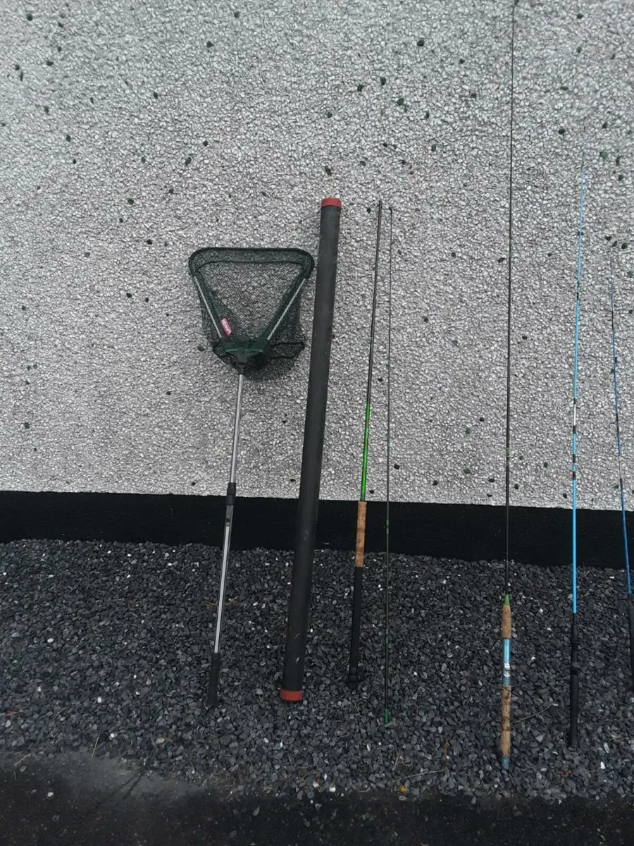 Fishing rods reels nets and weighing  scales - Image 1