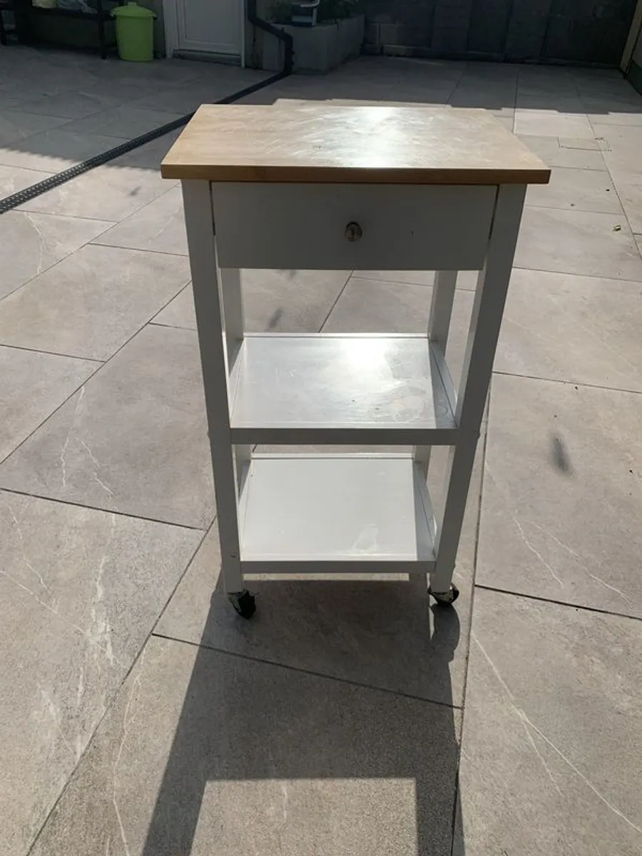 kitchen trolley and wine rack - Image 1