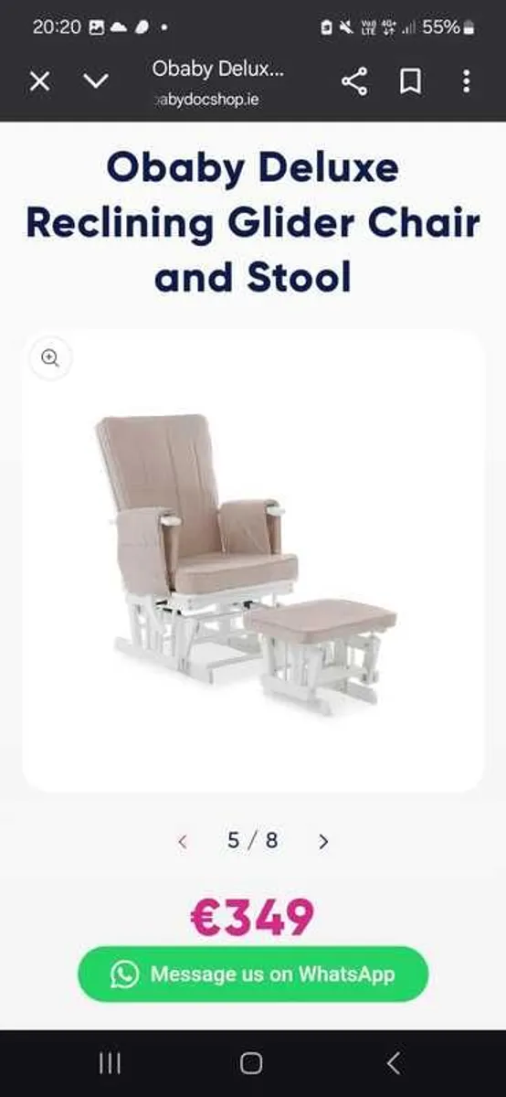 Nursery rocking chair - Image 1