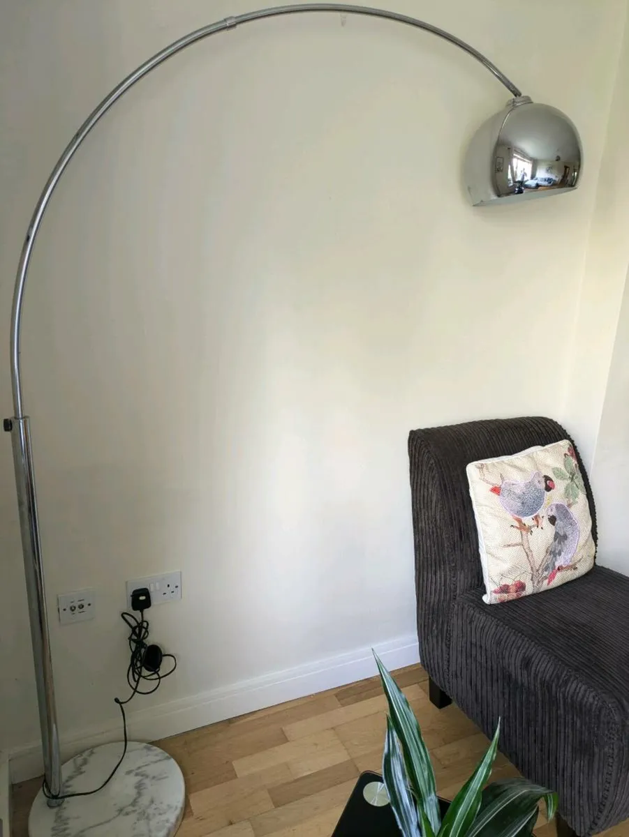 Large arc floor lamp
