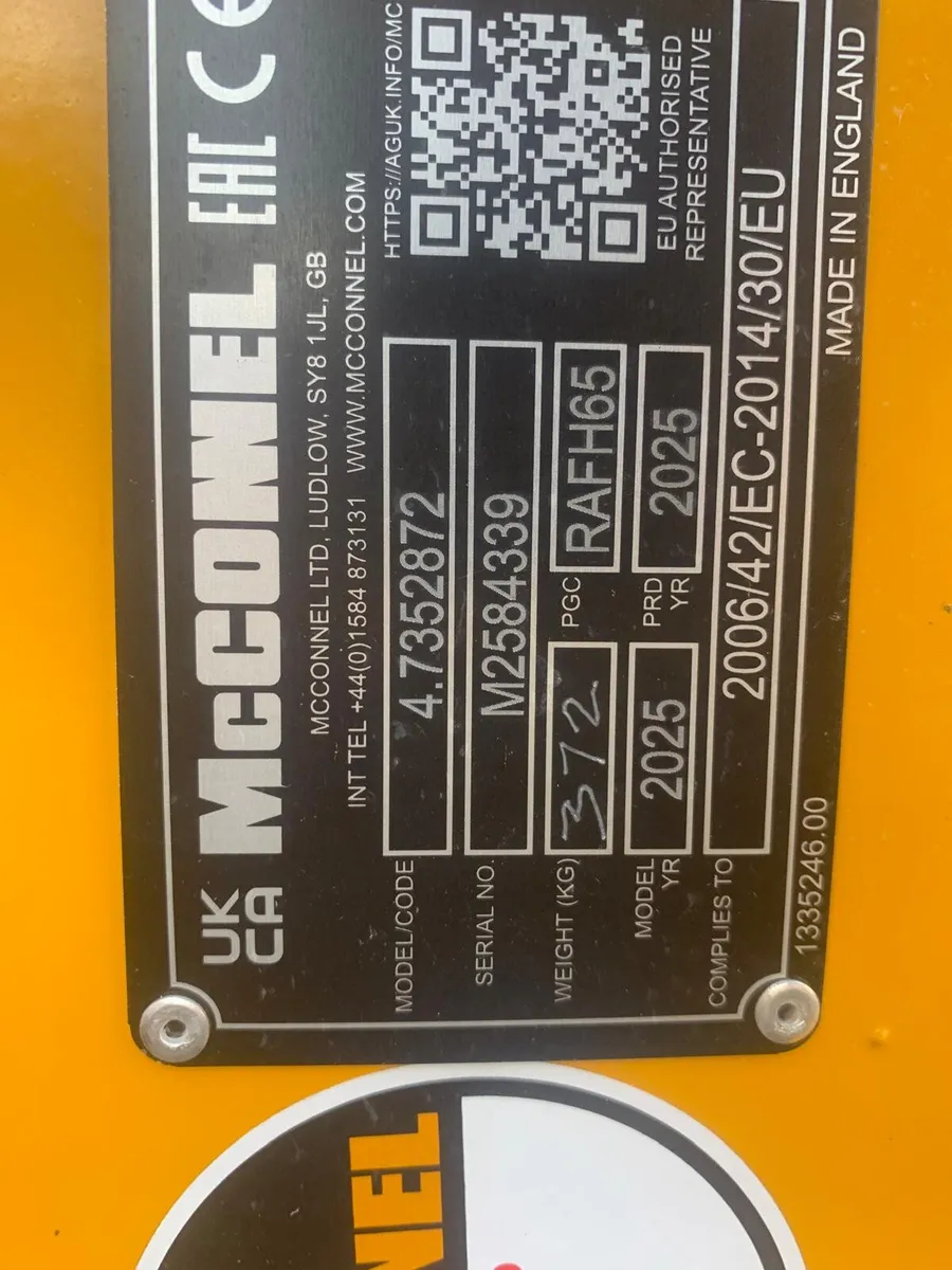 MCCONNEL 1.5M 70HP MULTICUT FLAIL HEAD, HYD ROLLER - Image 3