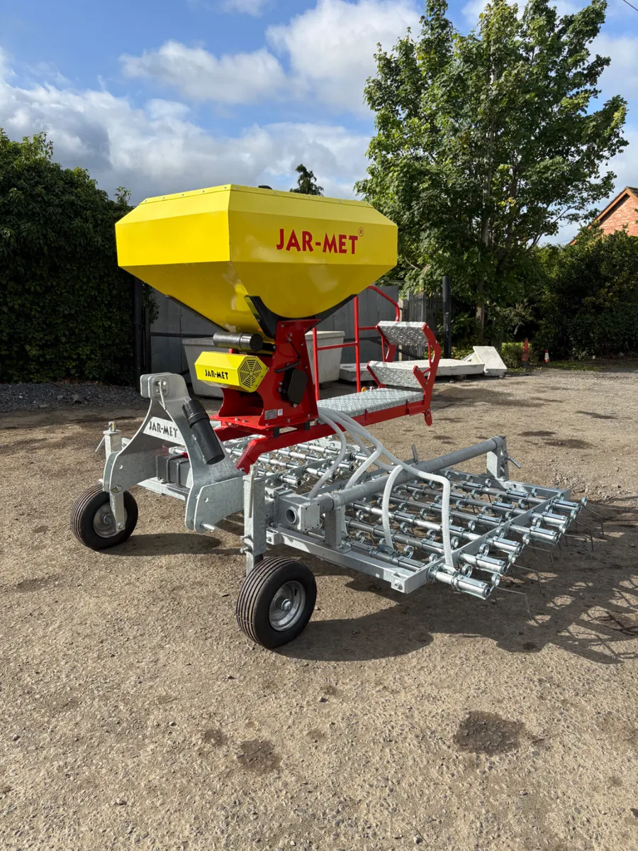 New Jarmet 3m spring tine harrow and seeder - Image 1