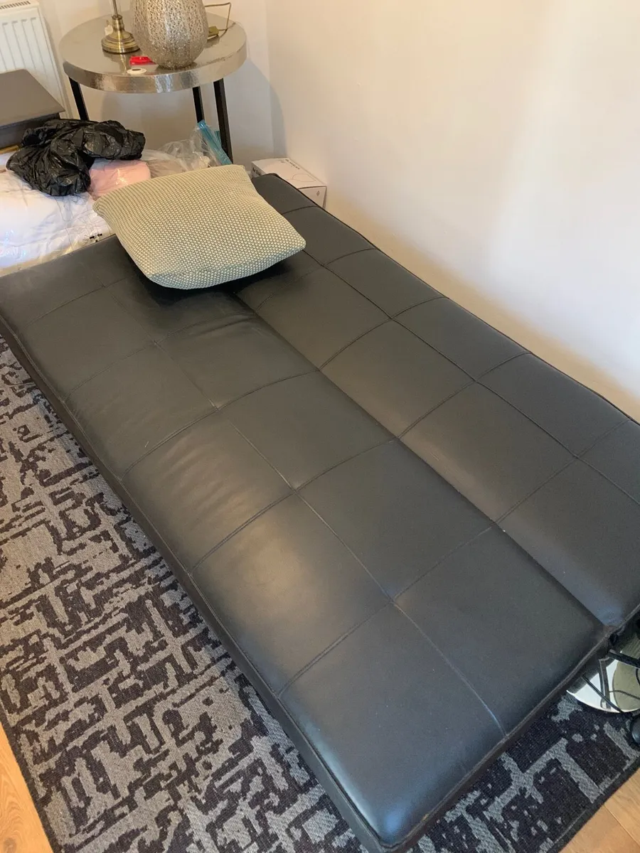 Sofa bed futon black - Image 3