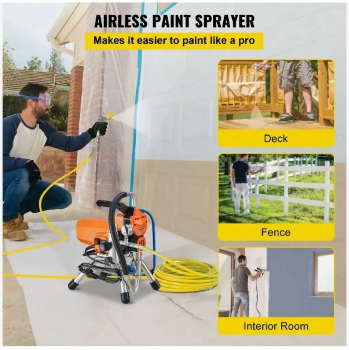 High Pressure Airless Sprayer Paint Spray Gun - Image 2