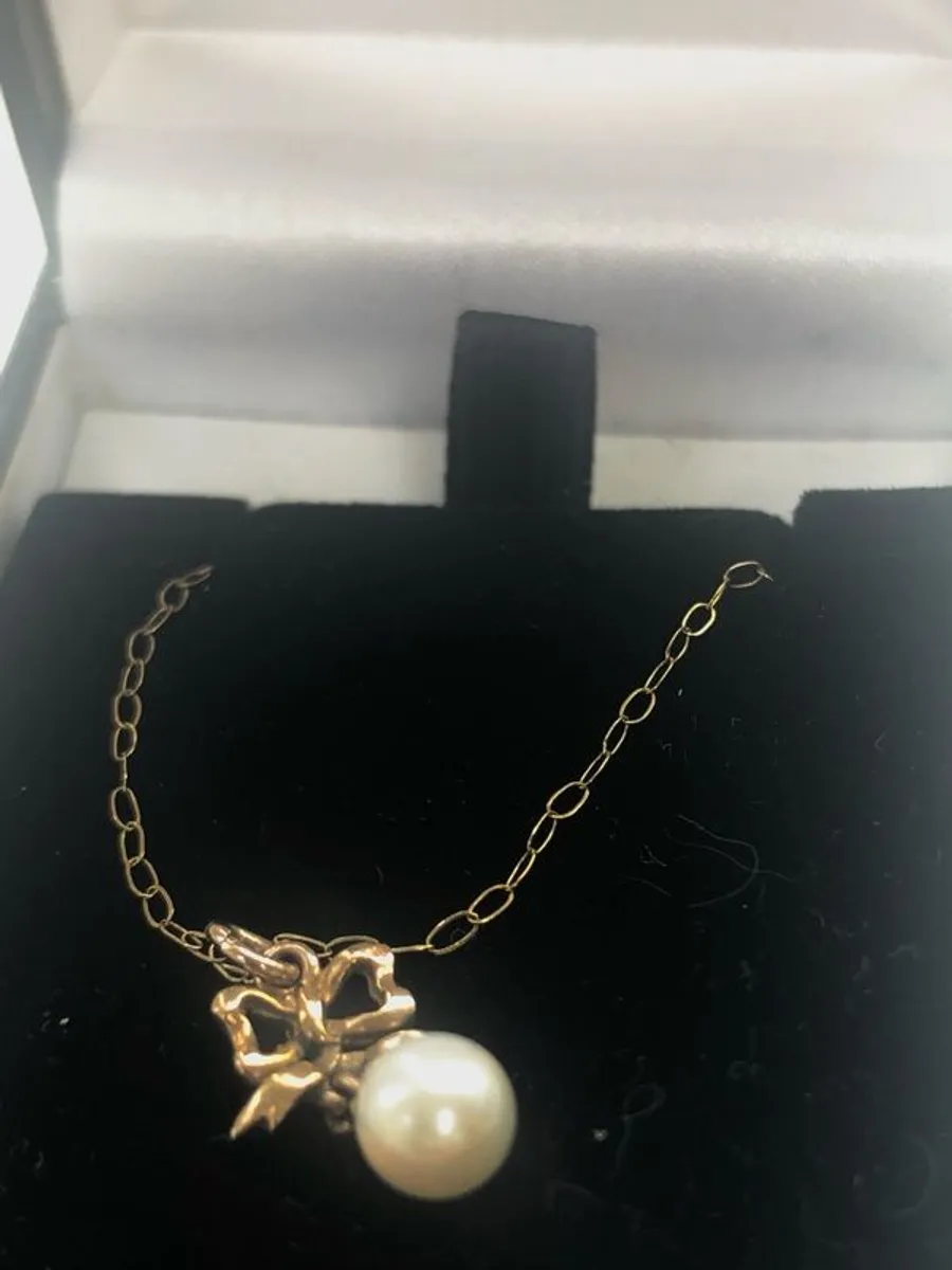 9ct gold pendant & chain - Image 2