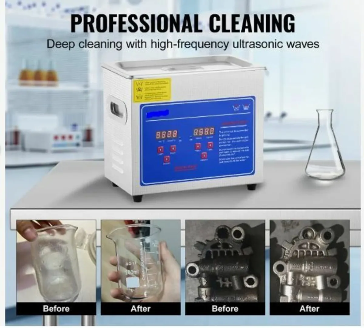 3L Ultrasonic Cleaner Machine Stainless Steel - Image 2