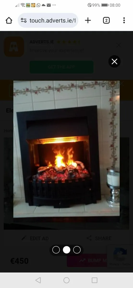 Dimplex optimyst electric fire - Image 2