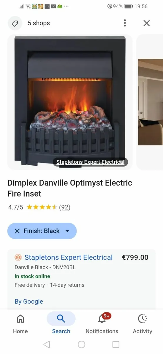Dimplex optimyst electric fire - Image 4