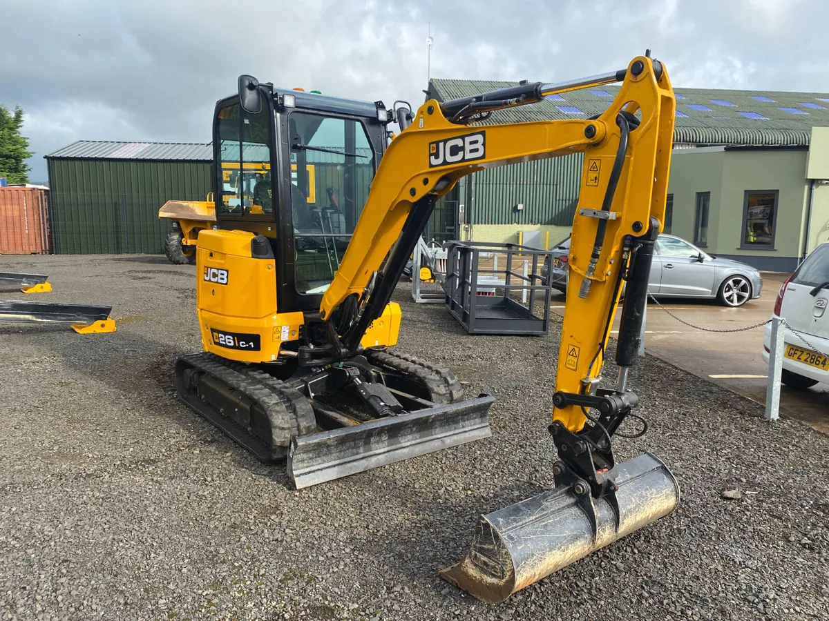 JCB 26C-1 PLUS MINI DIGGER YEAR 2024 - Image 1