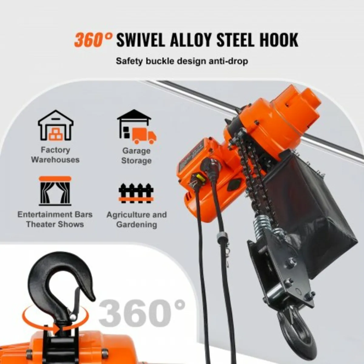 Electric Chain Hoist Single Phase Crane Hoist 997. - Image 3