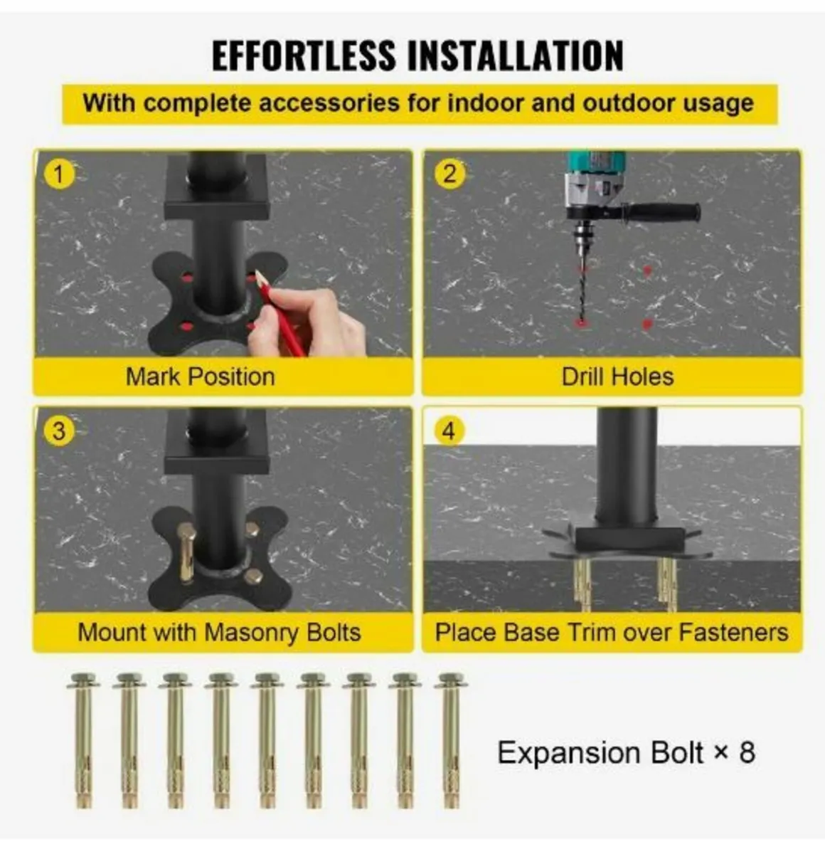 31.5in Handrails for Outdoor Steps 2 - Image 4