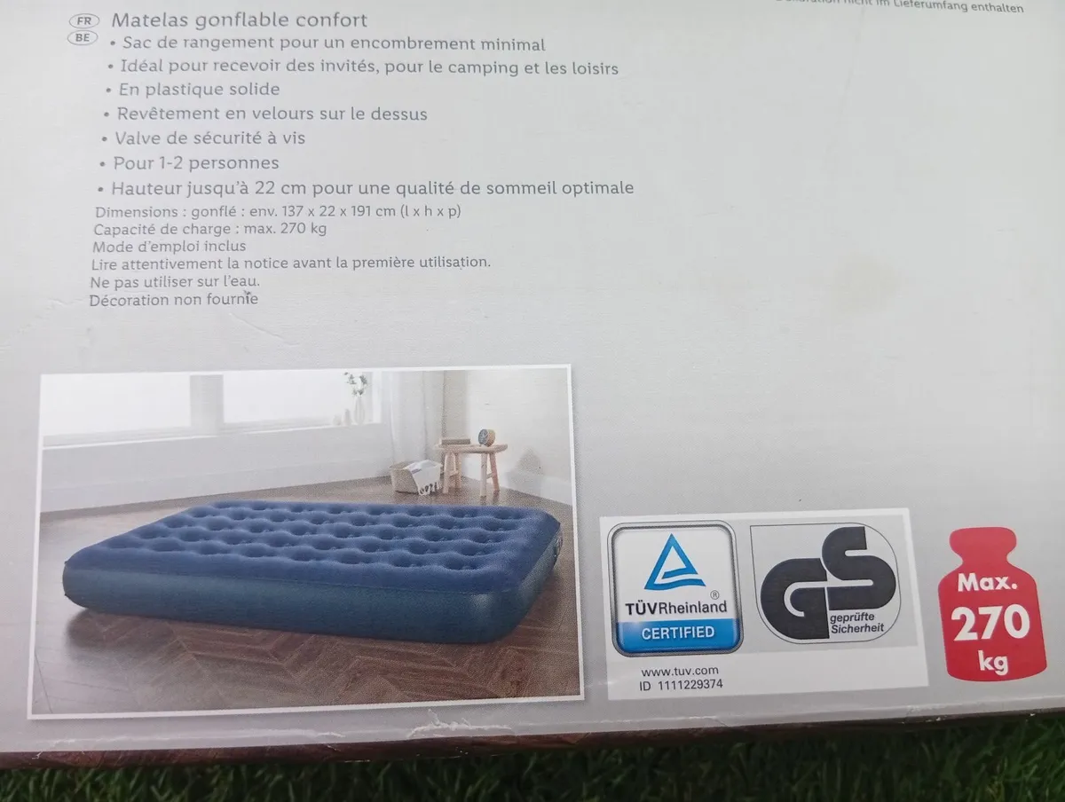 New Inflatable double bed float mattress - Image 3