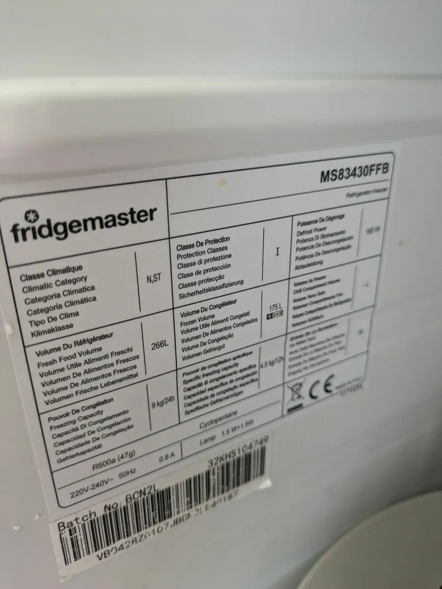 Side by side American style fridge/freezer - Image 4