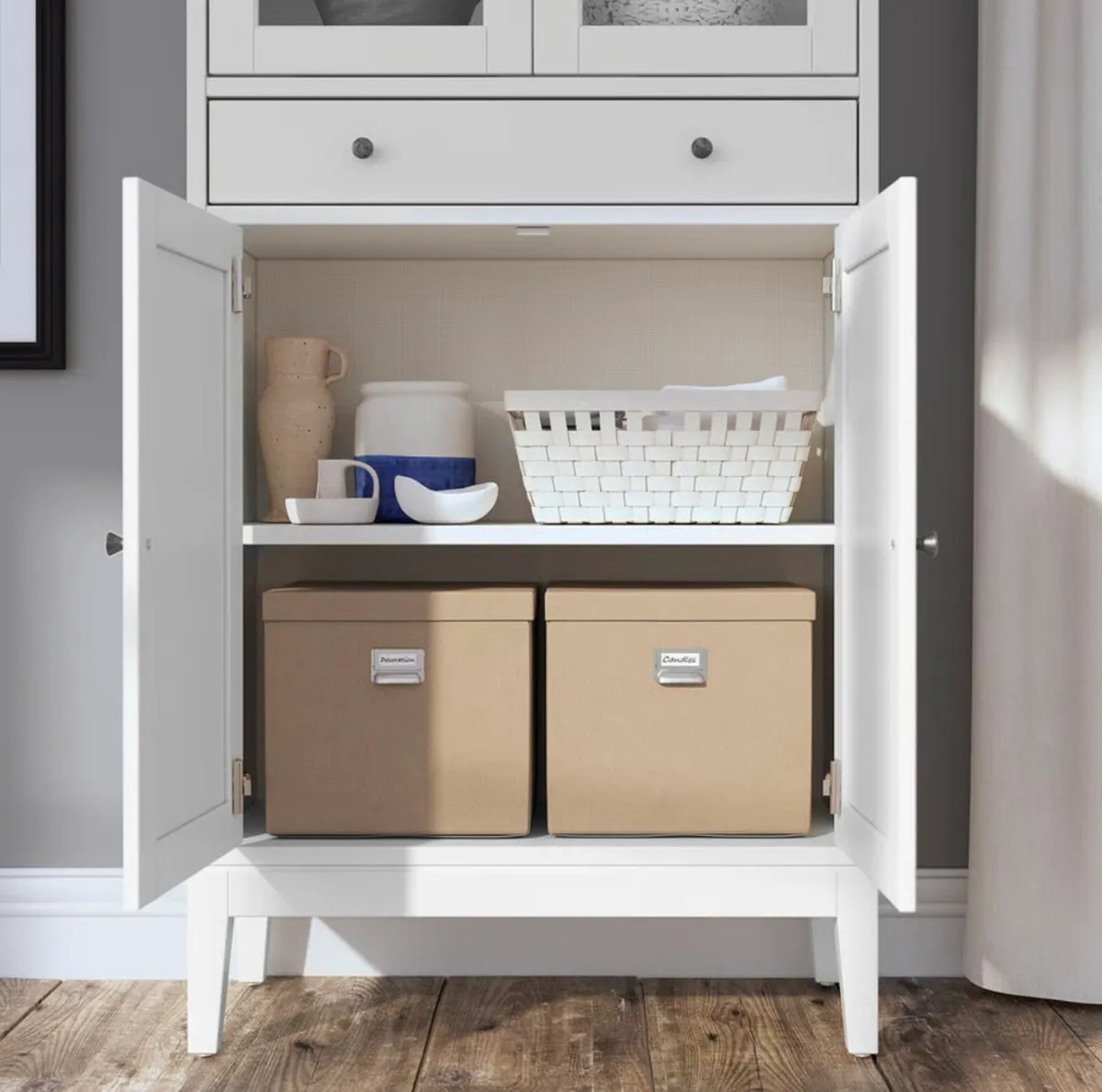 White IKEA display cabinet - Image 2
