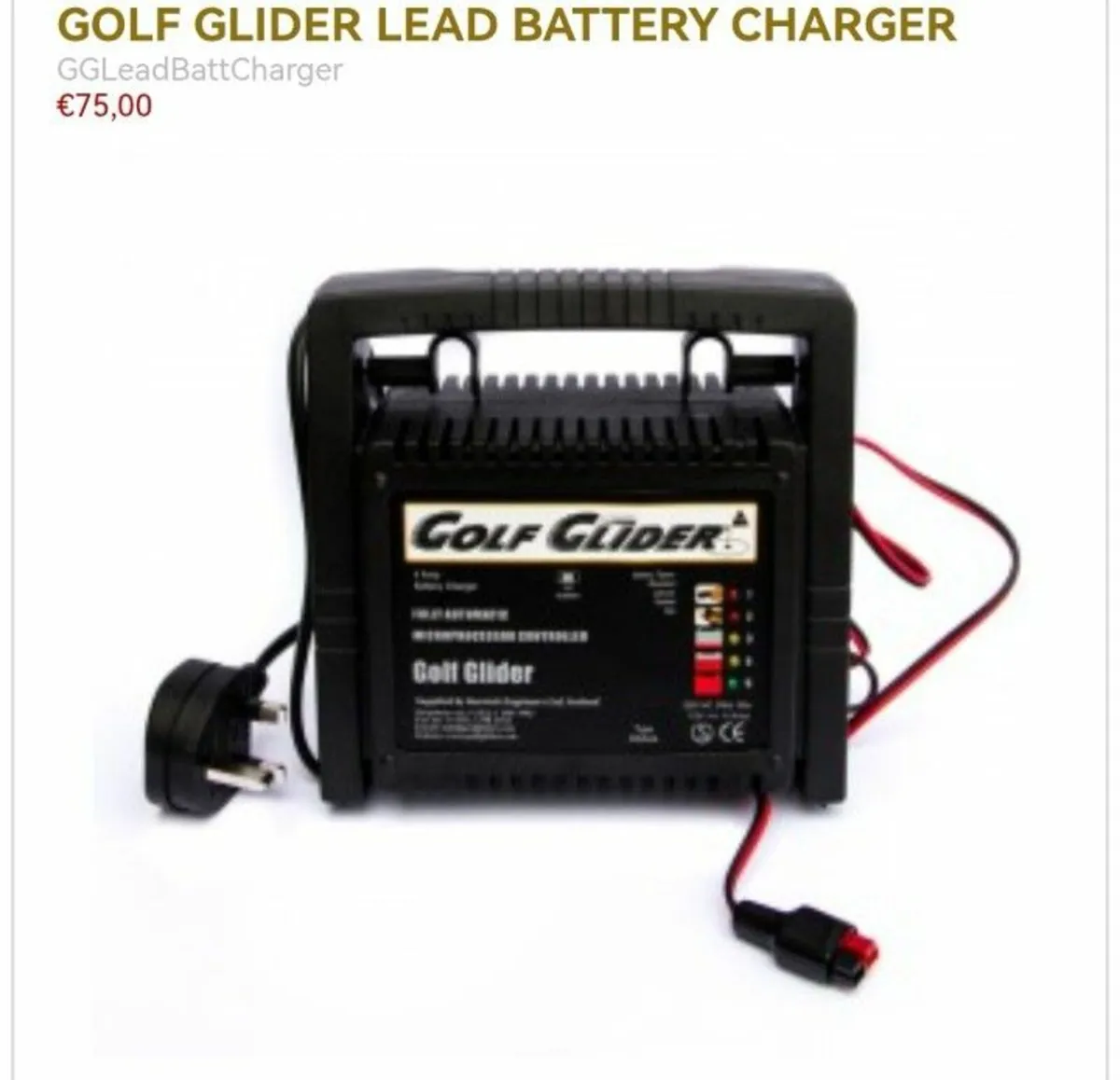 Universal golf glider battery charger 12volt - Image 2