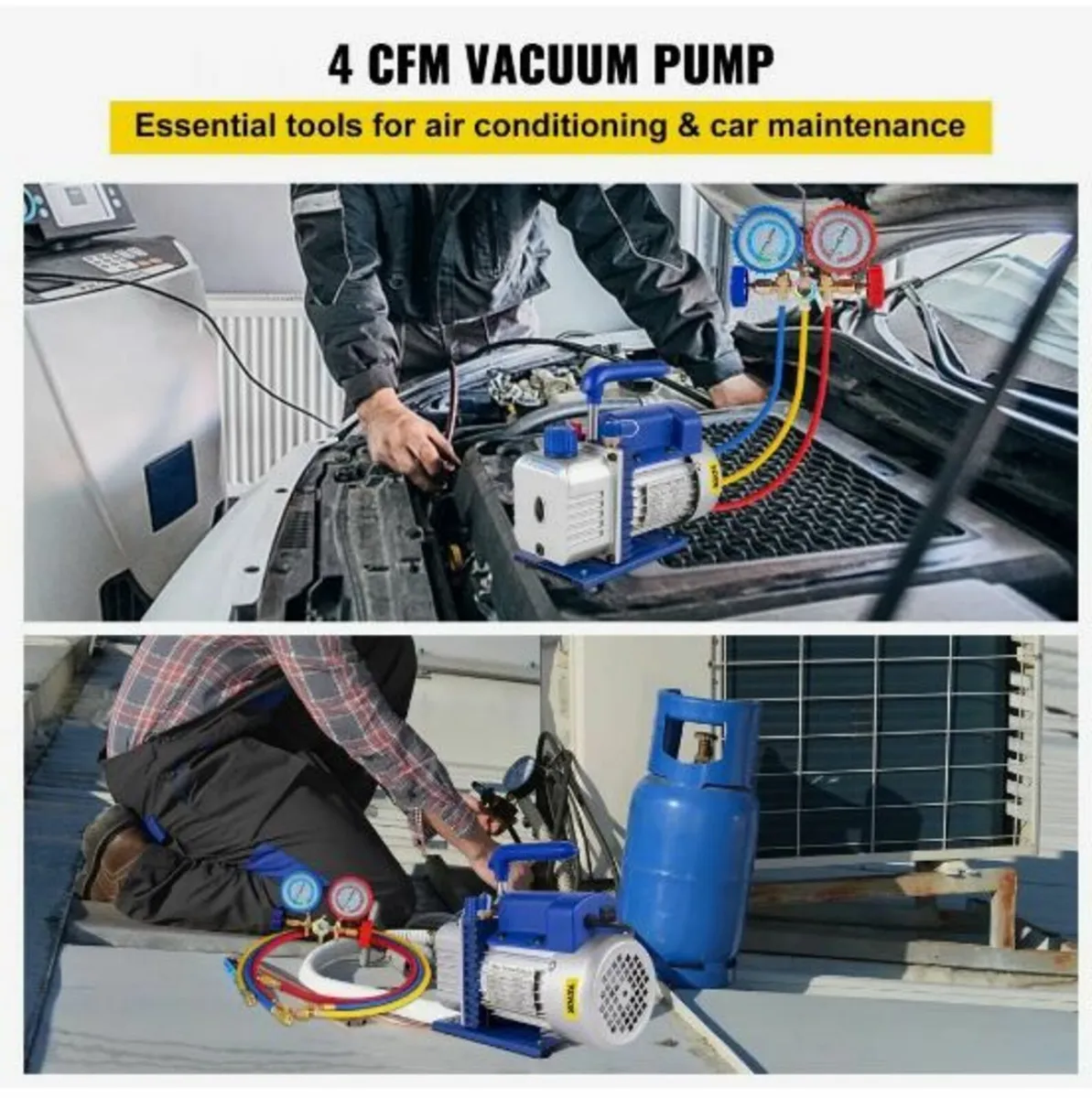4CFM 1/3HP Vacuum Pump Ac Vacuum - Image 2