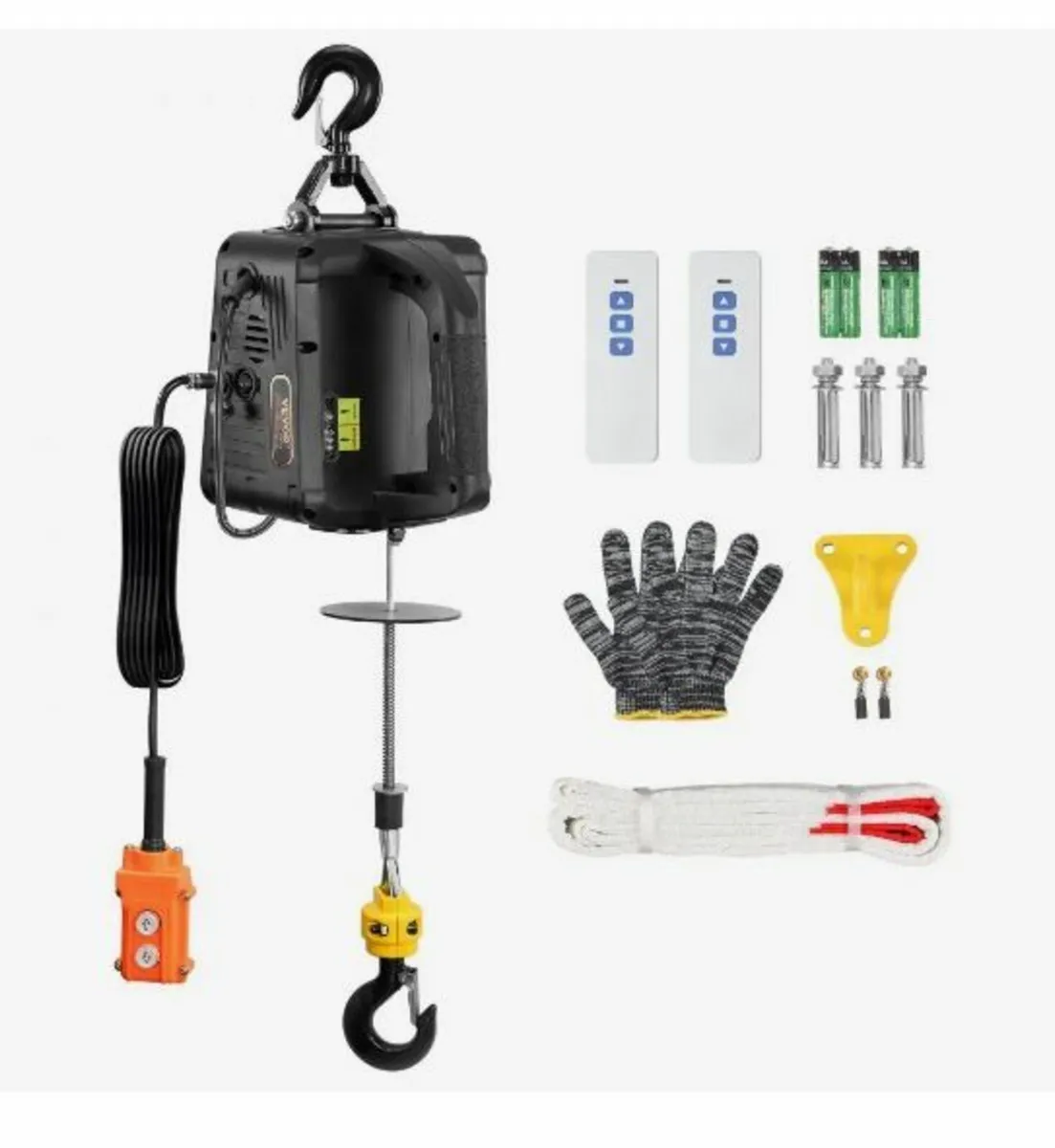 3-in-1 Portable Electric Hoist Winch 499 kg - Image 1