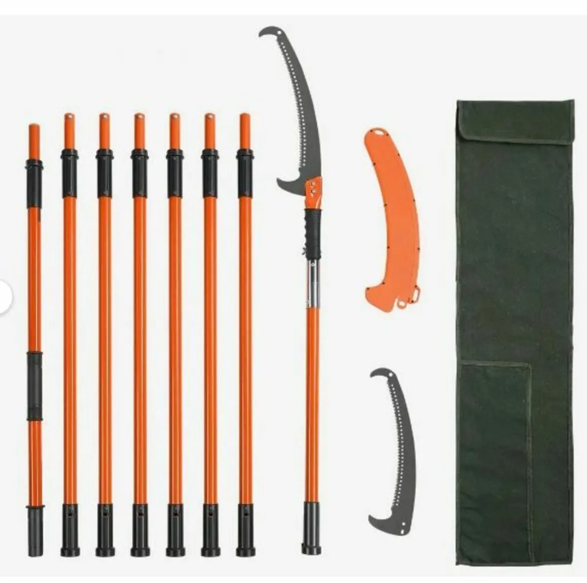 Manual Pole Saw, 2.2 - 8.2 m Extendable Tree Prun - Image 1