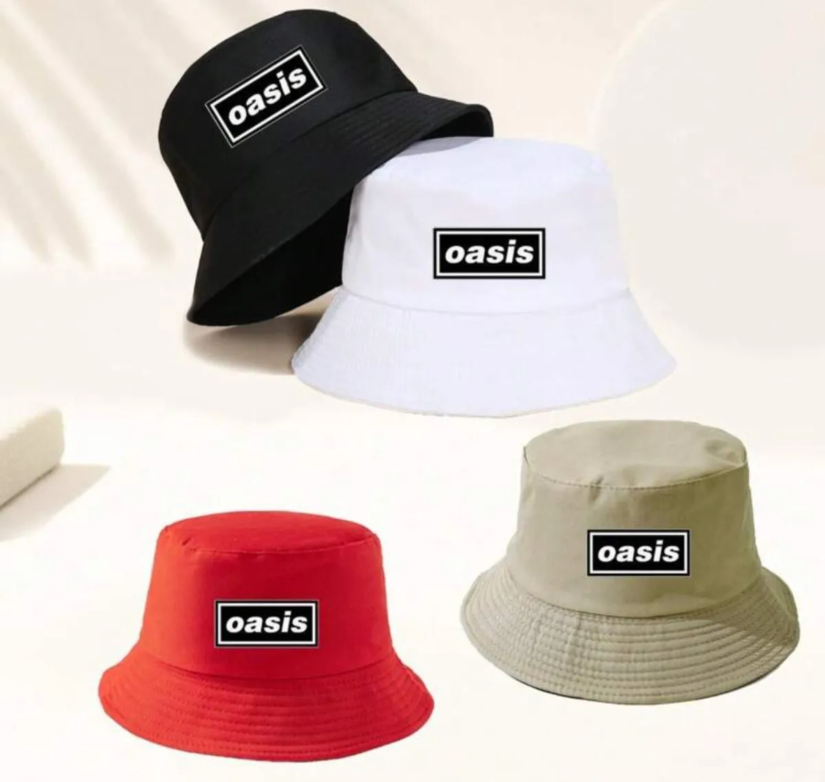 Oasis bucket hats and free posters - Image 1