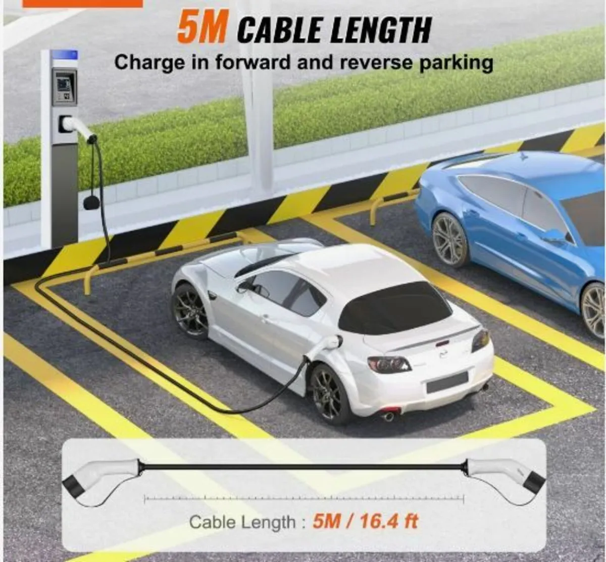 Type 2 to Type 2 EV Charging Cable Electric - Image 3