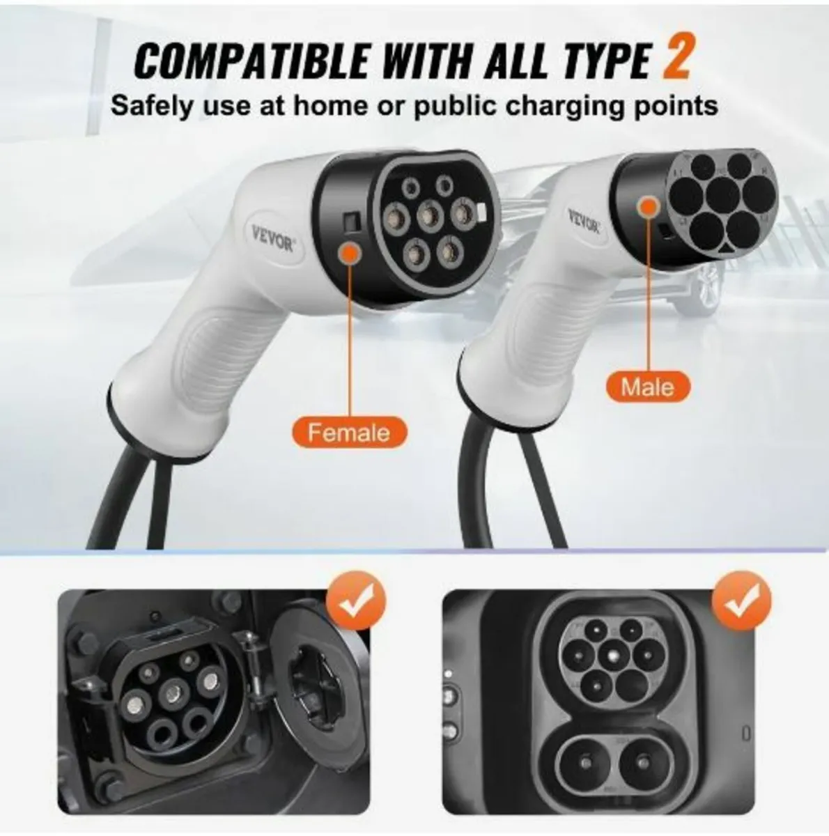 Type 2 to Type 2 EV Charging Cable Electric - Image 4