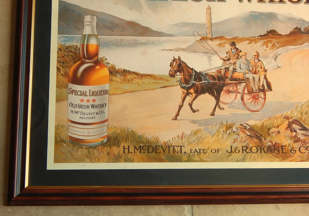 Large H. Mc Devitt Whiskey Advertising Print - Image 2