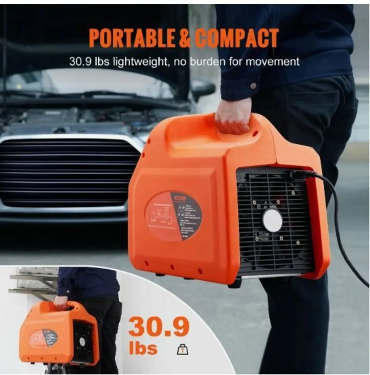 1 HP Refrigerant Recovery Machine - Dual Cylinder - Image 2